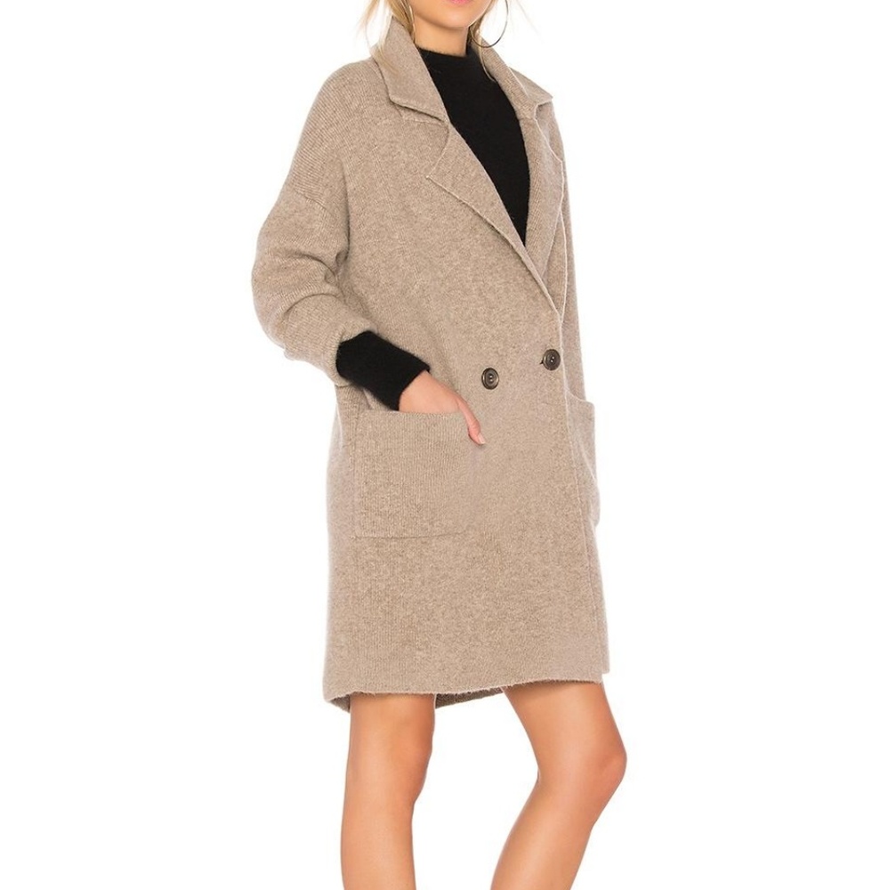 Michelle Mason Cardi coat sand